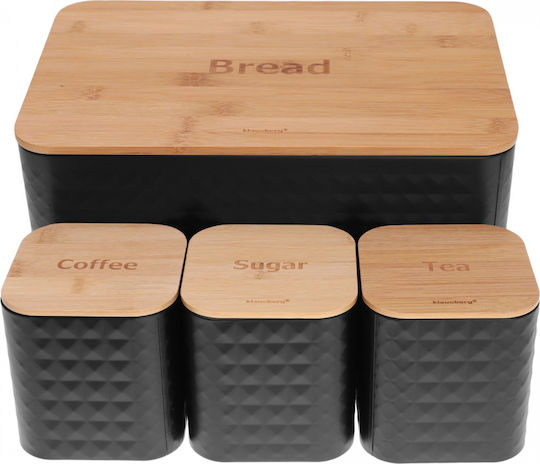 Klausberg Bread Box made of Bamboo Gray