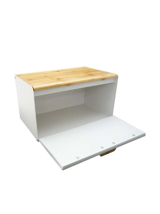 Klausberg Кутия за хляб от бамбук Сив 23.5x23.5x21см