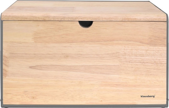 Klausberg Ψωμιέρα Ξύλινη σε Καφέ Χρώμα 21.5x35.5x19.5cm