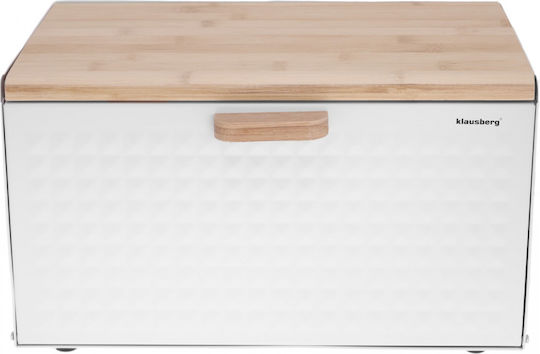 Klausberg Bread Box made of Bamboo Gray 23.5x23.5x21cm