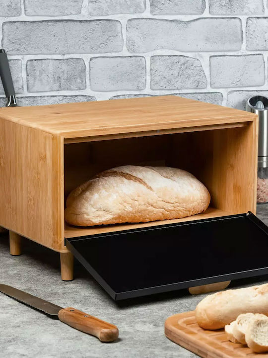 Klausberg Bread Box made of Bamboo Gray 38x26x23cm