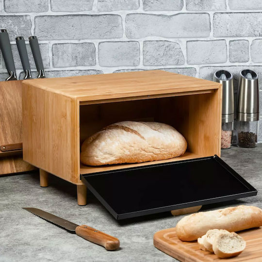 Klausberg Ψωμιέρα από Bamboo σε Γκρι Χρώμα 38x26x23cm
