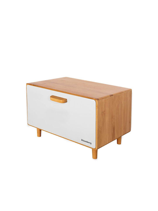 Klausberg Bread Box made of Bamboo Gray 38x26x23cm