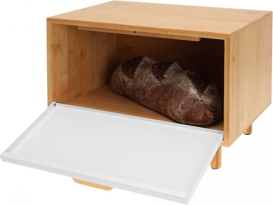 Klausberg Cutie de pâine din bambus Gri 38x26x23cm
