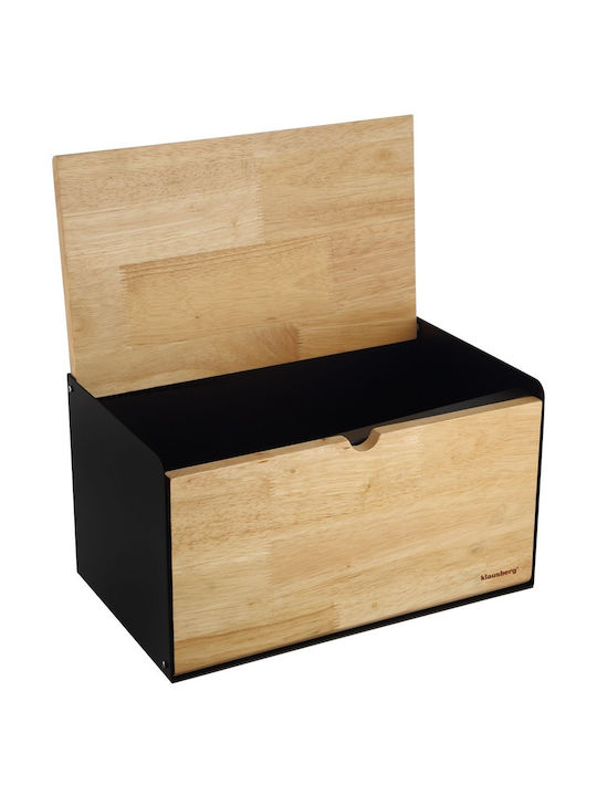 Klausberg Bread Box with Lid Wooden Gray 21x35x20cm