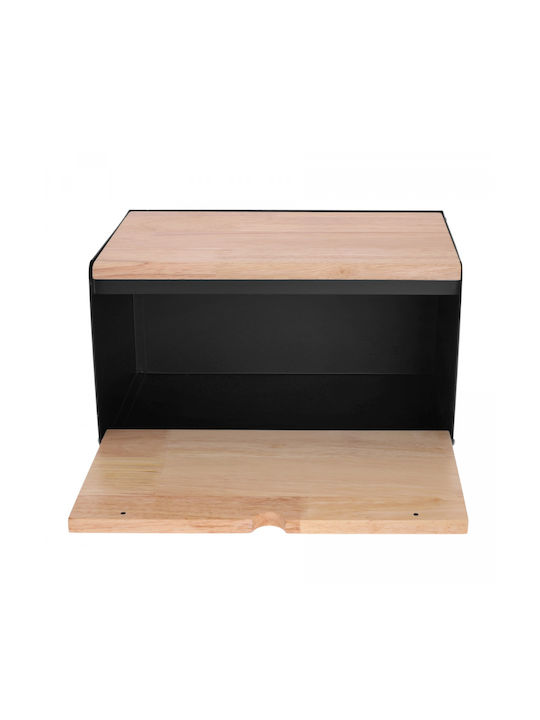 Klausberg Bread Box with Lid Wooden Gray 21x35x20cm
