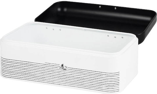 Maestro Bread Box with Lid Metallic Gray