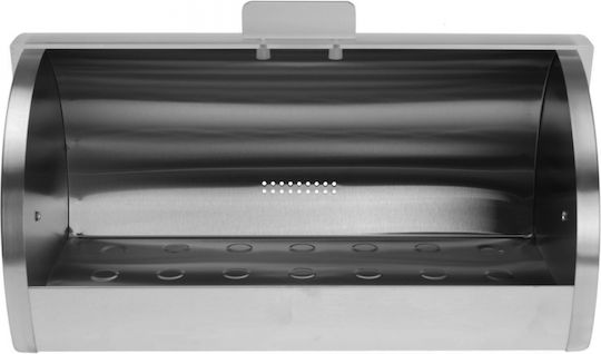 KING Hoff Кутия за хляб с капак Inox Сива 39.5x28x18.5см