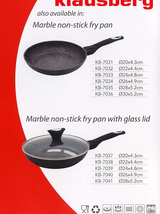 Klausberg Pan With Lid made of Aluminum with Stone Coating 30cm