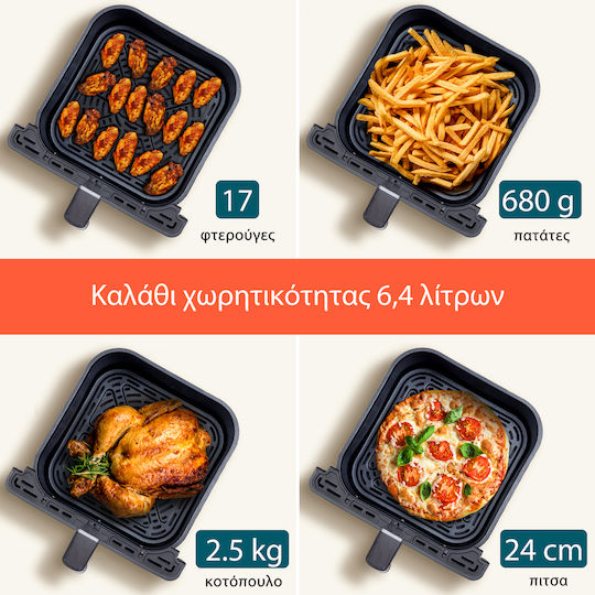 Cosori Dual Blaze Chef Edition Air Fryer with Wi-Fi 6.4lt Gray