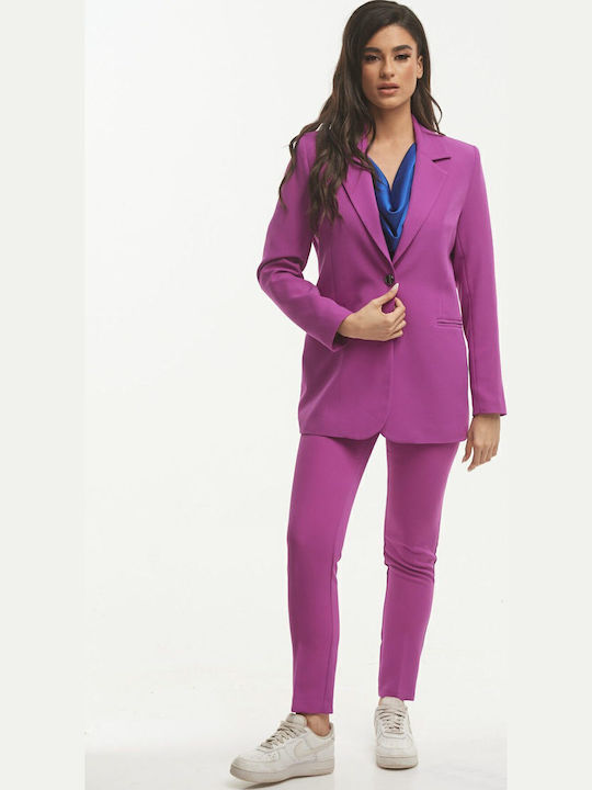 Damen Purple Anzug