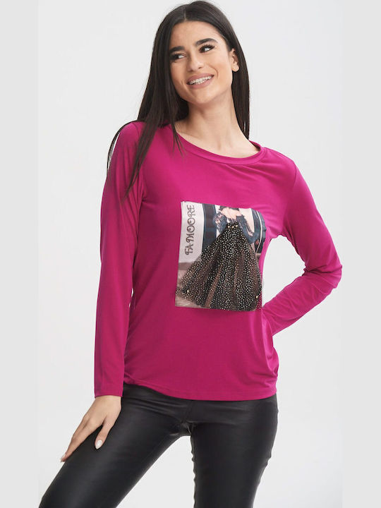 Damen Bluse Bordeaux