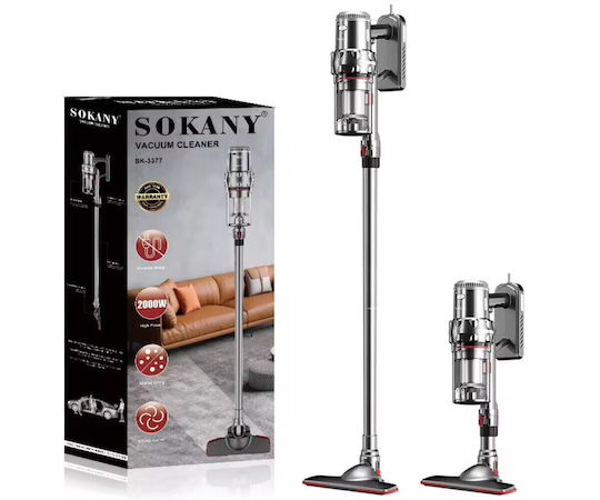 Sokany Rechargeable Stick Vacuum 22.2V Gray SK-3377