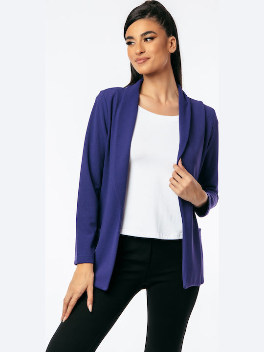 Boutique Long Women's Blazer Purple