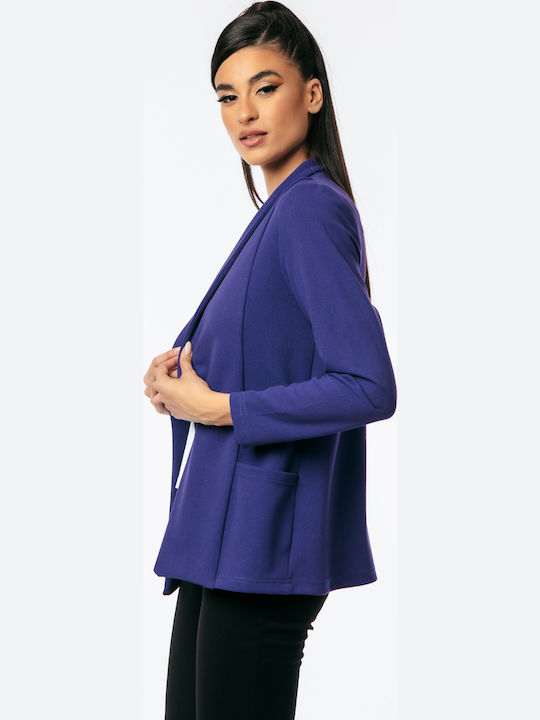 Boutique Long Women's Blazer Purple
