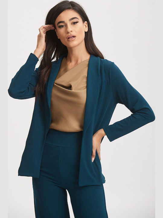 Boutique Women's Crepe Blazer Blue