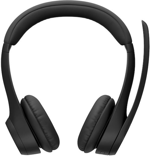 Logitech Zone Безжични Надушници Мултимедийни слушалки с микрофон и връзка Bluetooth в Черен цвят