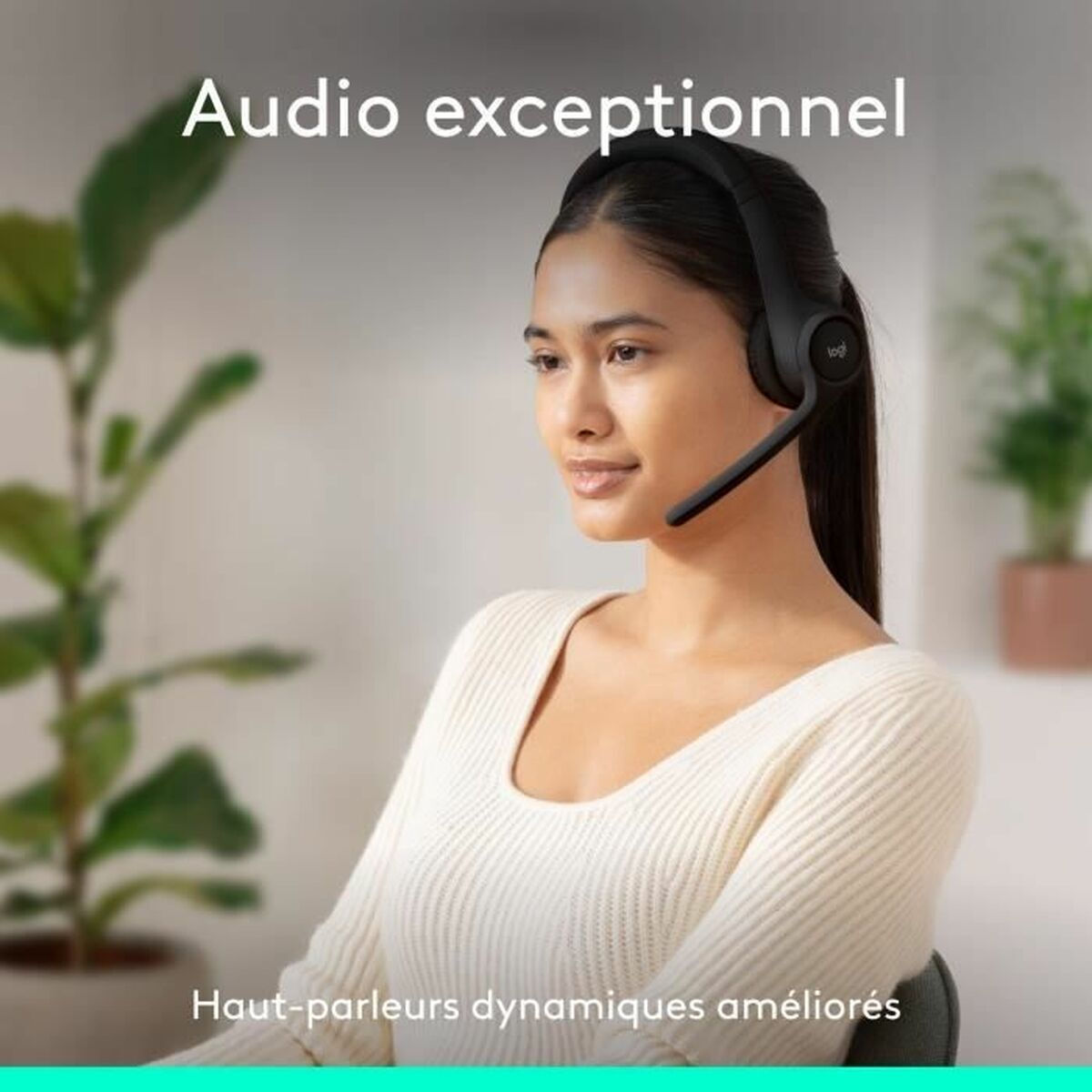 Logitech Zone Fără fir Over Ear Căști Multimedia cu microfon și