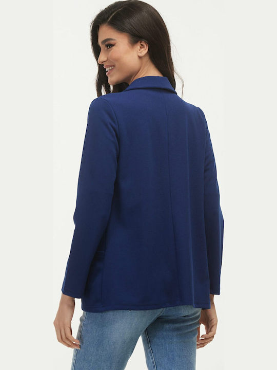 Boutique Women's Crepe Blazer Blue