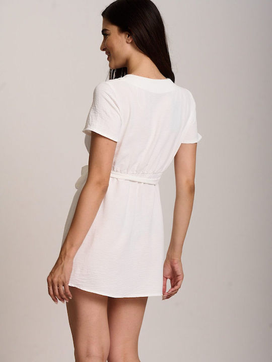 Mini Wickel Damenkleid Grün