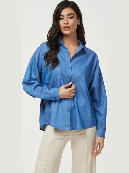 Damen Bluse Blau