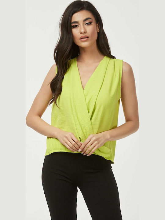 Bluza Damă Fără Mânecă Verde