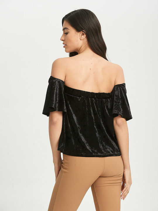 Γυναικεία Μπλούζα Strapless Μαύρη