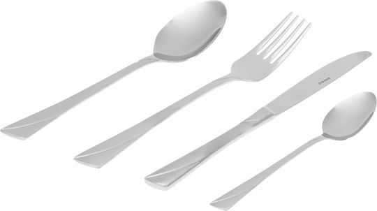 KING Hoff Besteckset Edelstahl Silber 72Stück