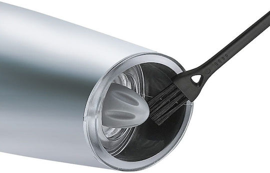 Klausberg Electric Set Spice Mills made of Glass in Silver Color 20cm 1pcs