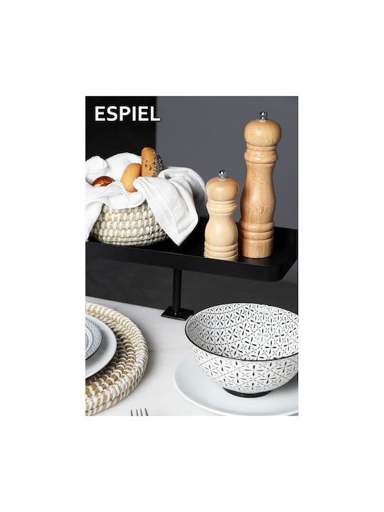 Espiel Manual Set Spice Mills made of Wood in Brown Color 21cm 4pcs