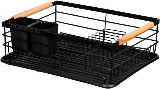 Brunbeste Sink Strainer Wooden Black 43x32x14cm