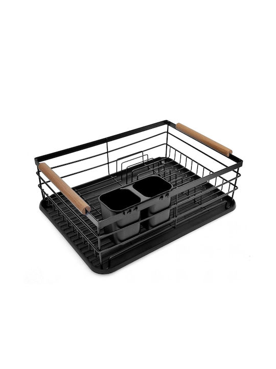 Brunbeste Sink Strainer Wooden Black 43x32x14cm
