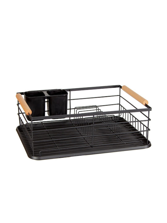 Brunbeste Sink Strainer Wooden Black 43x32x14cm