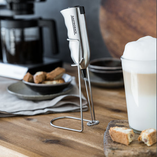 Gastroback Latte Max Φραπεδιέρα Χειρός Μπαταρίας Inox