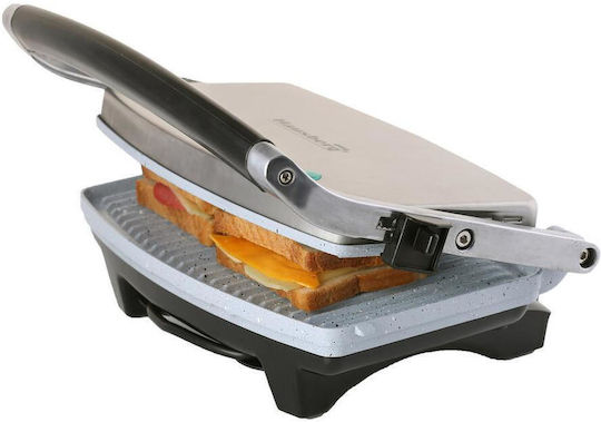 Hausberg Τοστιέρα για 2 Τοστ 1300W Inox