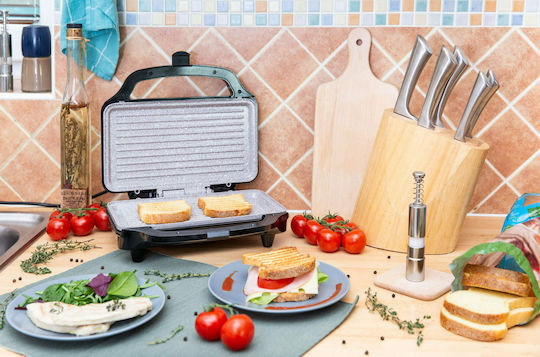 Rohnson Sandwich Maker Grill 900W Inox