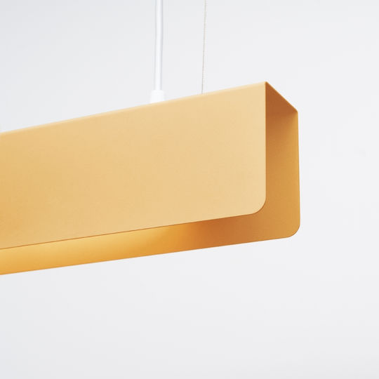 Sollux Hanglamp Κρεμαστό Φωτιστικό Χρυσό LED με Θερμό Λευκό Φως 120x8εκ.