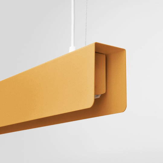 Sollux Hanglamp Κρεμαστό Φωτιστικό Χρυσό LED με Θερμό Λευκό Φως 120x8εκ.