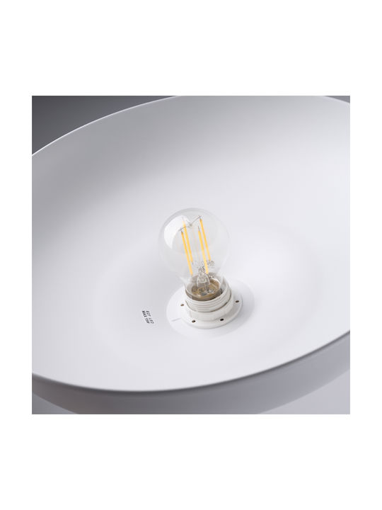 Sollux Gina Pendant Light White with Socket E27 38cm