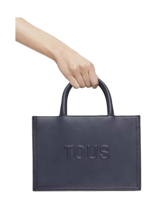 Amaya Brenda Geantă Shopper Dama Din Piele Albastru Marin