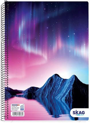 Skag Spiral Caiet Cu dungi A4 150 de Foi 5 de Subiecte University 1buc