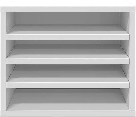 Ξύλινη Θήκη Χαρτιών σε Λευκό Χρώμα 26x29.5x36εκ. 1τμχ