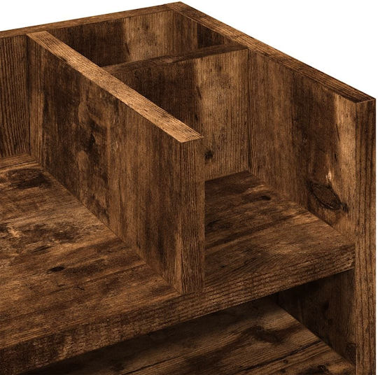 Wooden Paper Holder in Black Color 1pcs 24x25x44.5cm