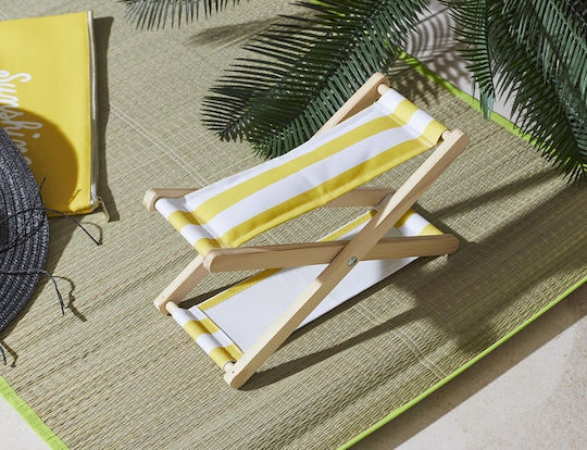 The Home Deco Factory Stool Beach Yellow 24.5x13x13.5cm