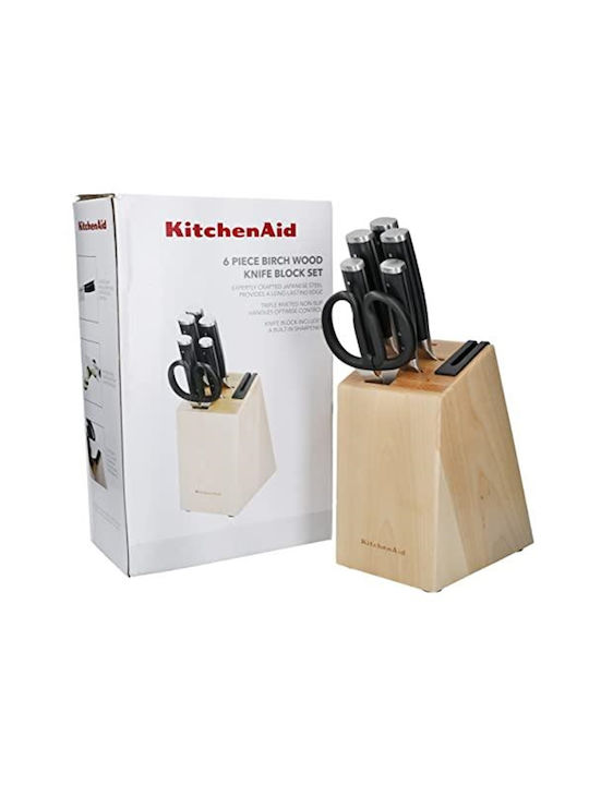 Kitchenaid Сет ножове с поставка от Неръждаема стомана 20см KO6PSTSNOBG 6бр 5057982075156