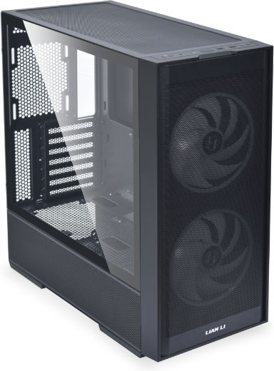Lian Li Lancool 206 Gaming Midi Tower Computer Case with Side Window and RGB Lighting Black