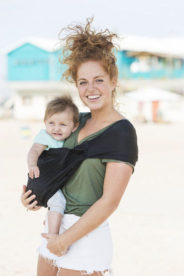 Mini Monkey Μάρσιπος Wrap Mini Sling Μαύρο με Μέγιστο Βάρος 15kg