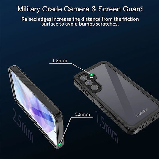 Shellbox Back Cover Σιλικόνης Αδιάβροχο Μαύρο (Galaxy S24)