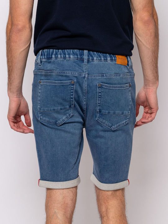 Heavy Tools Herrenshorts Jeans Blau