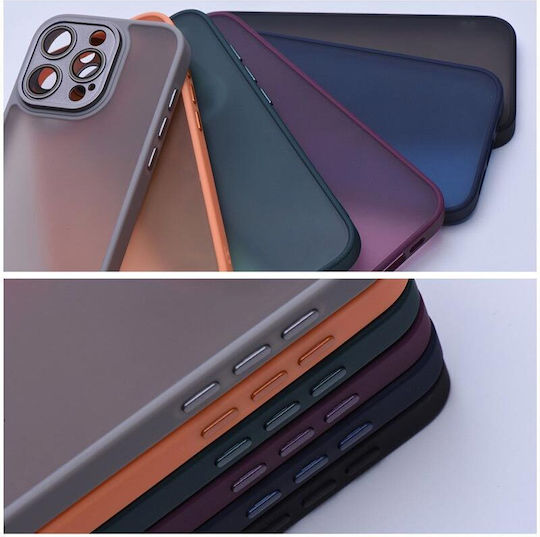 Variete Umschlag Rückseite Gehärtetes Glas / Silikon / Kunststoff Marineblau (Redmi Note 13 4G)